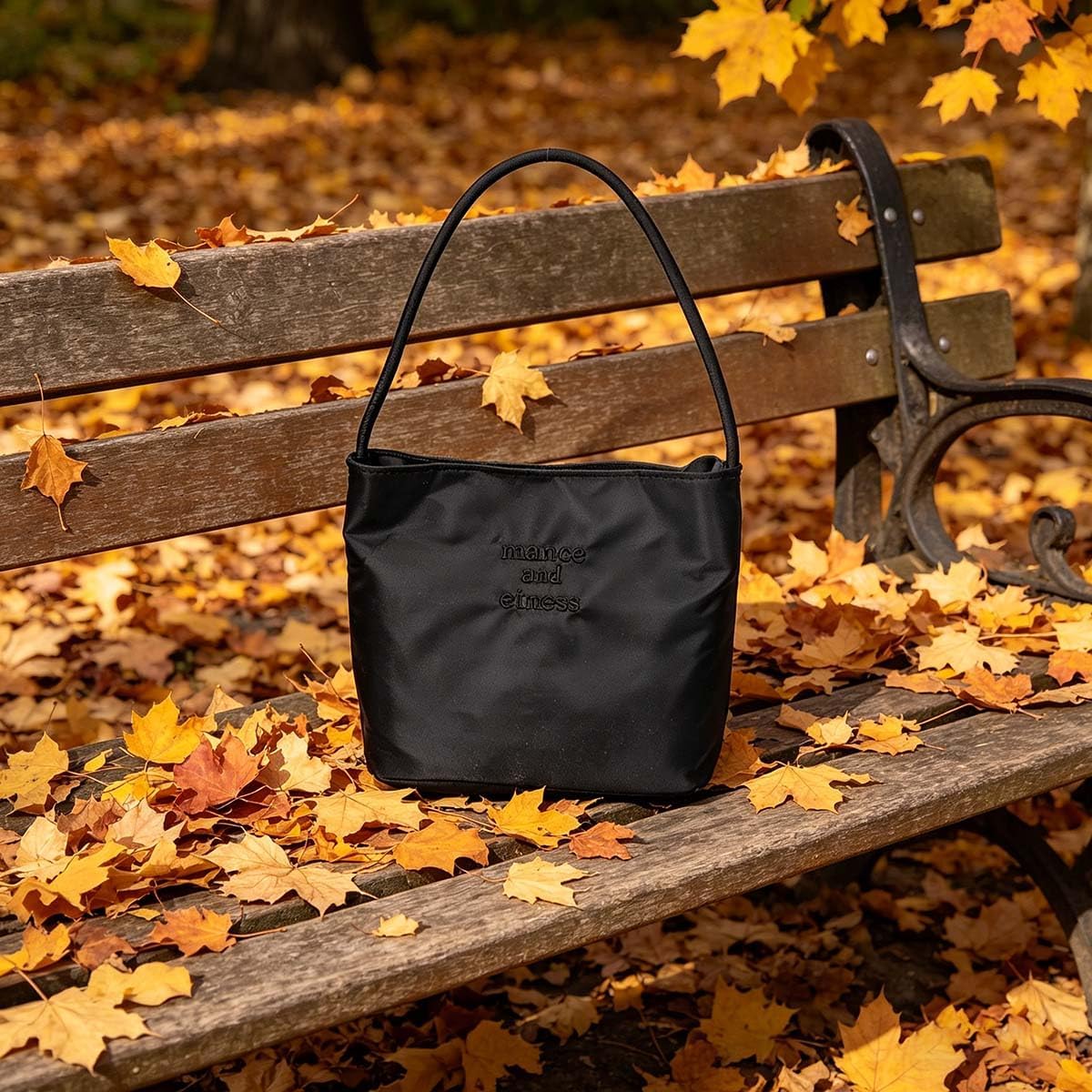 Black Casual Shoulder Tote