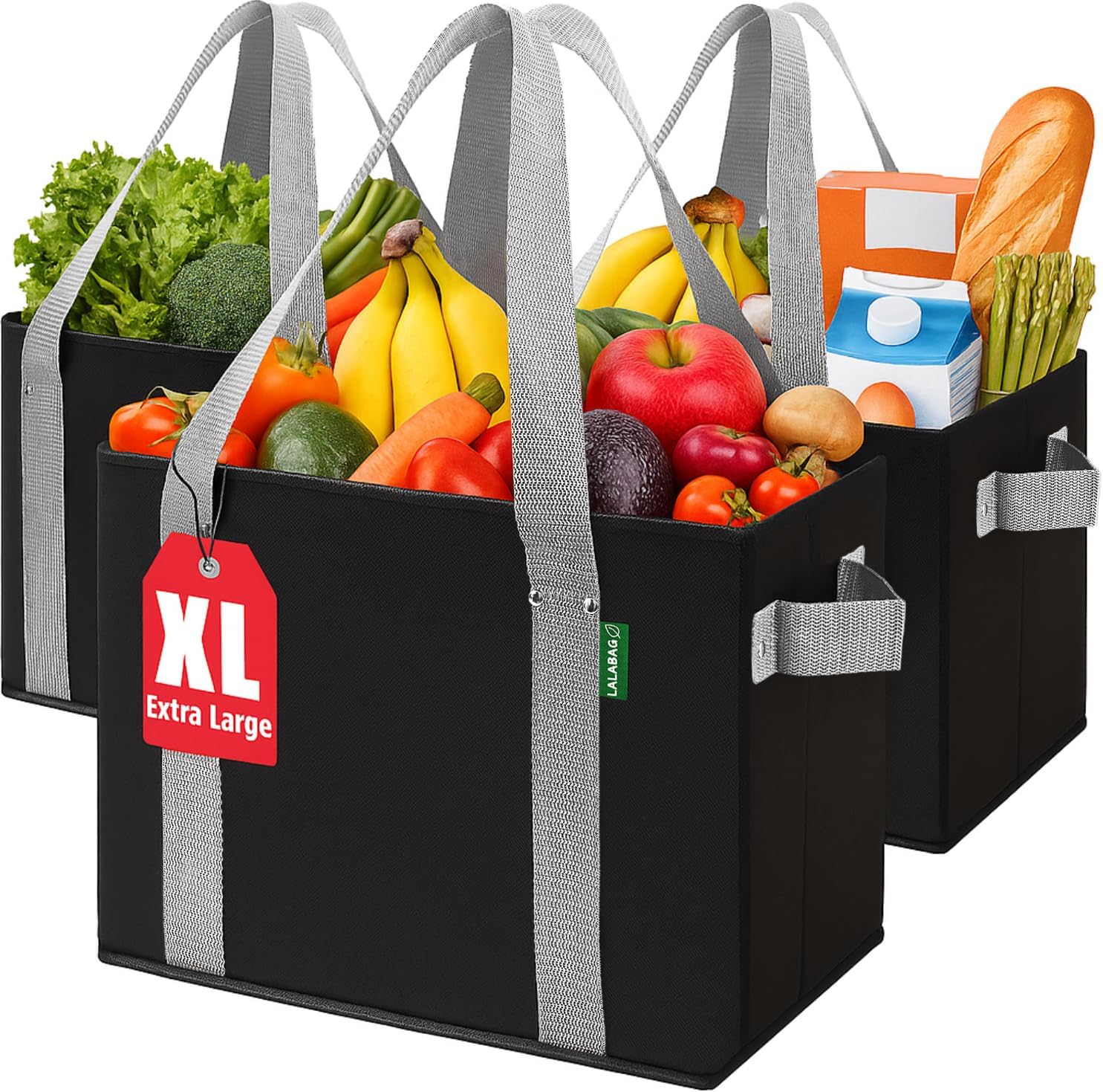 Extra Large Box Shaped Grocery Totes