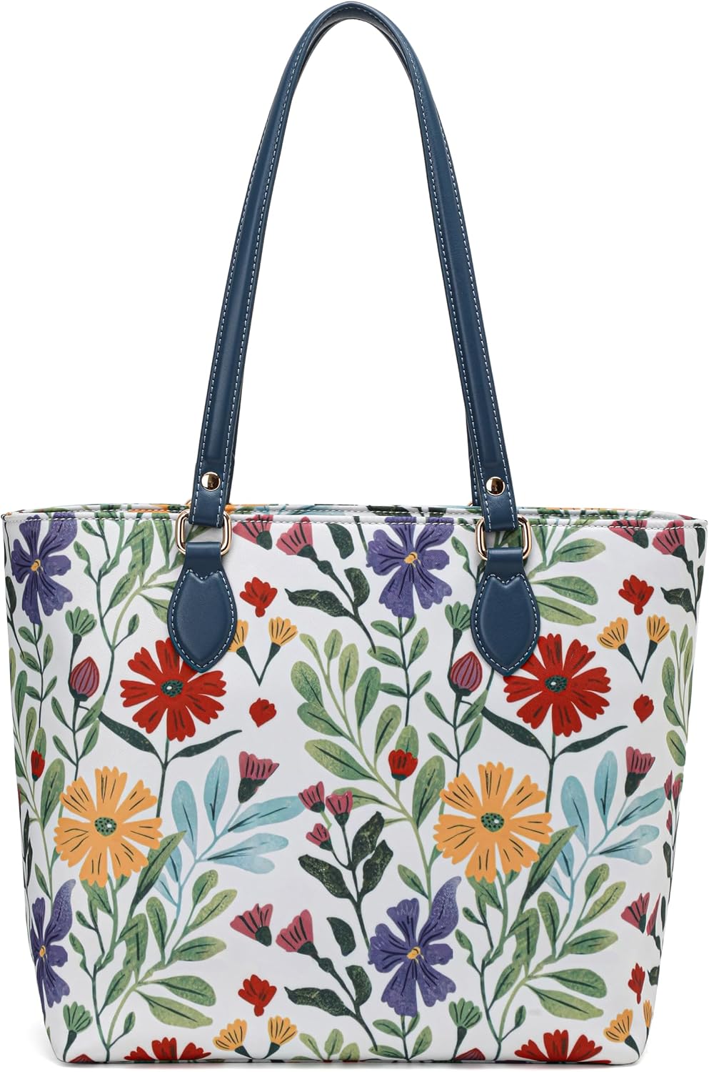 Floral Print Nylon Tote